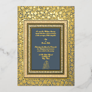 Invitation En Aluminium Mariage élégant indien Mughal vintage