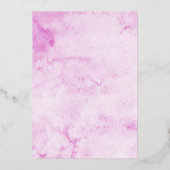 Invitation En Aluminium Mariage élégant rose Kendall Enregistrer la date (Verso)