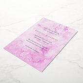 Invitation En Aluminium Mariage élégant rose Kendall Enregistrer la date (Rotation)