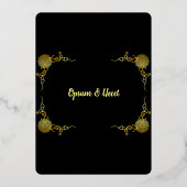 Invitation En Aluminium Mariage en acrylique transparent Enregistrer la da (Verso)