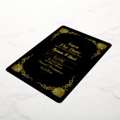Invitation En Aluminium Mariage en acrylique transparent Enregistrer la da (Rotation)