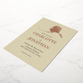 Invitation En Aluminium Mariage en Alaska Rose Gold (Rotation)