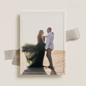 Invitation En Aluminium Mariage en rayon simple Enregistrer la date