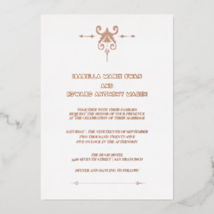 Invitation En Aluminium Mariage Éternel Crépuscule Bella et Edward