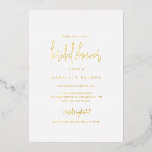 Invitation En Aluminium Mariage Éternel Élégant (Recto)