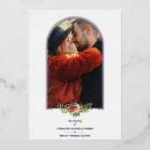 Invitation En Aluminium Mariage Fancy Arch Effet Arch Argent (Recto)