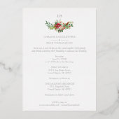 Invitation En Aluminium Mariage Fancy Arch Effet Arch Argent (Verso)