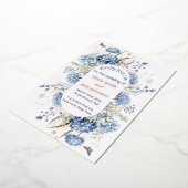 Invitation En Aluminium Mariage Fleur sauvage Aquarelle moderne (Rotation)