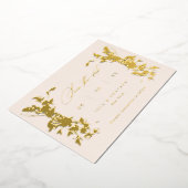 Invitation En Aluminium Mariage fleur sauvage Enregistrer La Date Blush &  (Rotation)