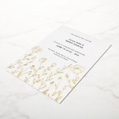 Invitation En Aluminium Mariage Fleur sauvage simple (Rotation)