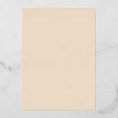 Invitation En Aluminium Mariage Floral rose Gold, Blush et Bourgogne (Verso)