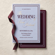 Mariage Formel Luxueux Pervenche et Prune