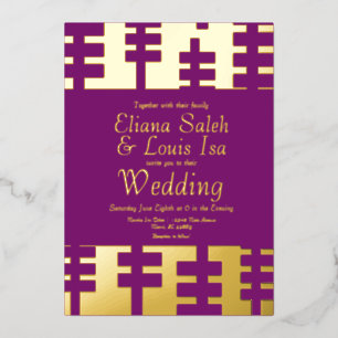 Invitation En Aluminium Mariage frontalier africain d'Ankara 