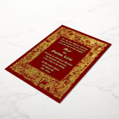 Invitation En Aluminium Mariage frontalier de la Renaissance médiévale (Rotation)