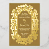 Invitation En Aluminium Mariage frontalier de l'époque victorienne 1850 (Recto)