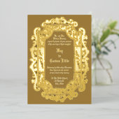 Invitation En Aluminium Mariage frontalier de l'époque victorienne 1850 (Debout devant)