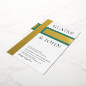 Invitation En Aluminium Mariage géométrique (Rotation)