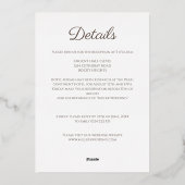 Invitation En Aluminium Mariage Gras Minimal Arch Peach Fuzz (Verso)