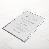Invitation En Aluminium Mariage gris argenté (Rotation)