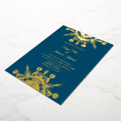 Invitation En Aluminium Mariage indien hindou de Mandala (Rotation)