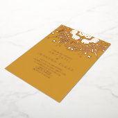 Invitation En Aluminium Mariage indien hindou tiré main (Rotation)