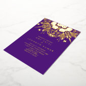 Invitation En Aluminium Mariage indien hindou tiré main (Rotation)