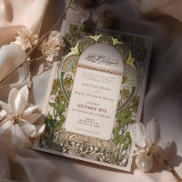Mariage islamique Art Nouveau accents or