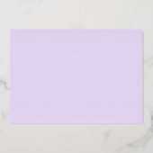 Invitation En Aluminium Mariage Lavender simple (Verso)
