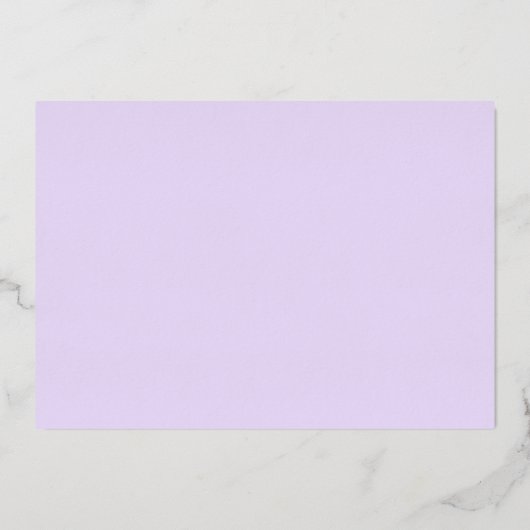Invitation En Aluminium Mariage Lavender simple (Verso)