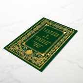 Invitation En Aluminium Mariage lumineux vintage "médiéval" (Rotation)