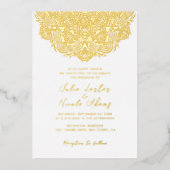 Invitation En Aluminium Mariage Mandala (Recto)