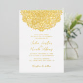 Invitation En Aluminium Mariage Mandala (Debout devant)