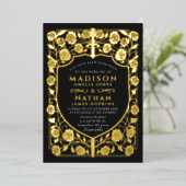 Invitation En Aluminium Mariage médiéval de Black Sword Shield (Debout devant)