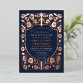 Invitation En Aluminium Mariage médiéval du bouclier d'épée bleue (Debout devant)