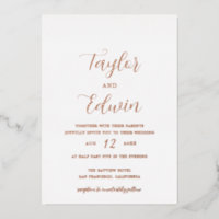 Mariage minimaliste moderne