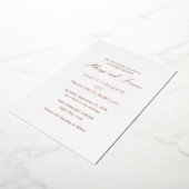 Invitation En Aluminium Mariage Moderne de Nancy (Rotation)