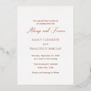 Invitation En Aluminium Mariage moderne Nancy