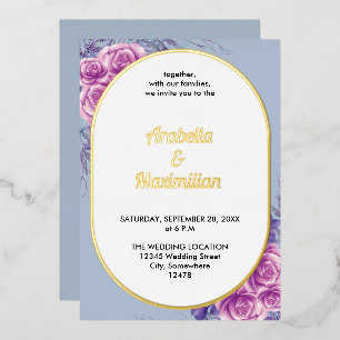 Invitation En Aluminium Mariage Moderne Neutre Floral Rustique Élégant