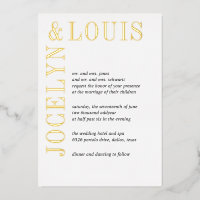 Mariage Moderne Noir et Blanc Audacieux