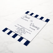 Invitation En Aluminium Mariage moderne noir et blanc avec (Rotation)