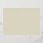 Invitation En Aluminium Mariage Moderne sur la Plage aux Étoiles de Mer Or (Verso)