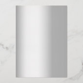 Invitation En Aluminium Mariage monogramme de couronne d'or rose argent (Verso)