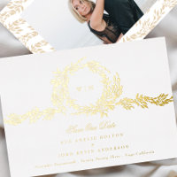 Mariage Monogramme Photo Classique Traditionnel Or
