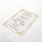 Invitation En Aluminium Mariage Musulman Arabe Orné Classique Élégant (Rotation)