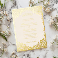 Mariage Musulman Motif Floral Ivoire Sarcelle Bleu
