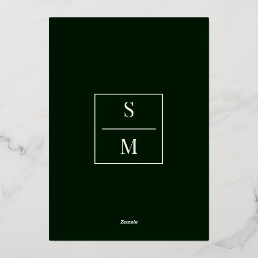 Invitation En Aluminium Mariage musulman vert et violet enchanté (Verso)