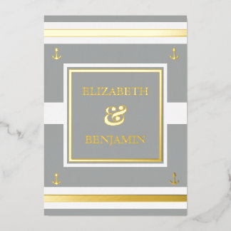 Invitation En Aluminium Mariage nautique