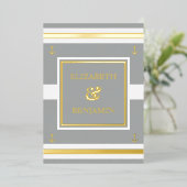Invitation En Aluminium Mariage nautique (Debout devant)