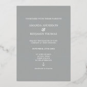 Invitation En Aluminium Mariage nautique (Verso)