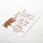 Invitation En Aluminium Mariage or broché fractal (Rotation)